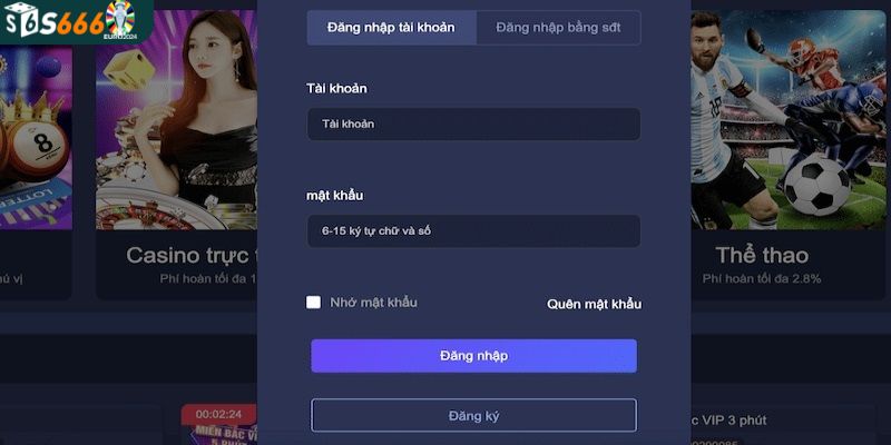 Những điều cần lưu ý khi thực hiện đăng nhập S666